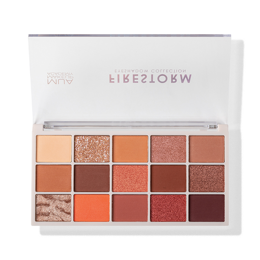 a close up of a makeup palette