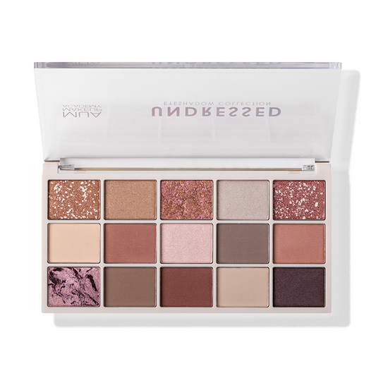 a close up of a makeup palette