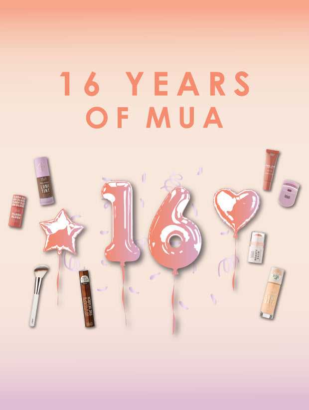 Sweet 16 - Celebrating 16 years of MUA Cosmetics!
