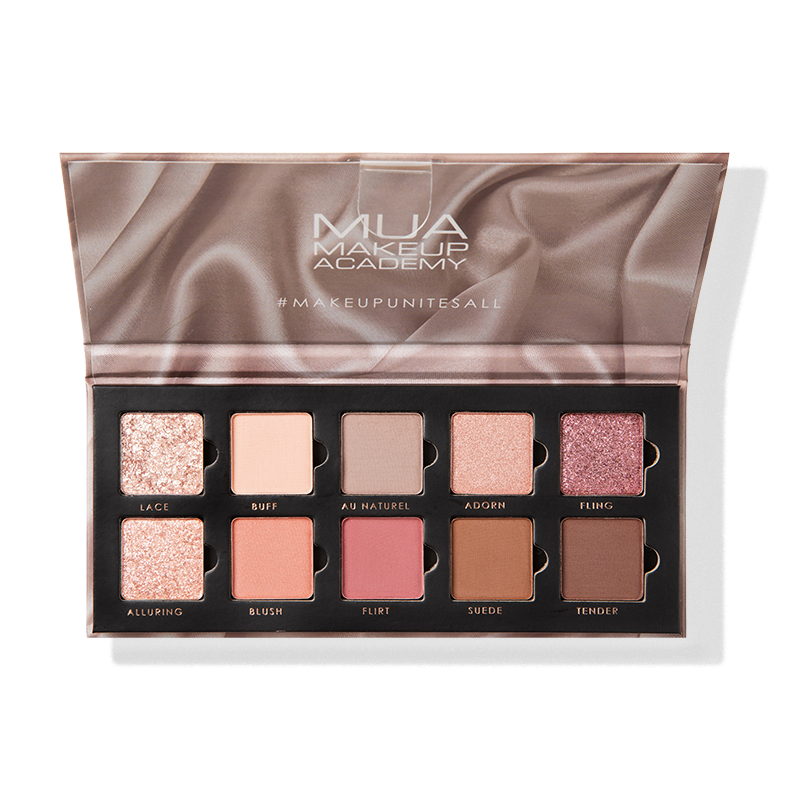a makeup palette with different shades of makeup