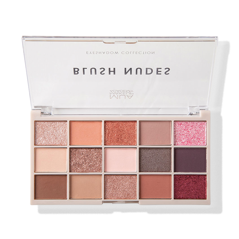 a close up of a makeup palette