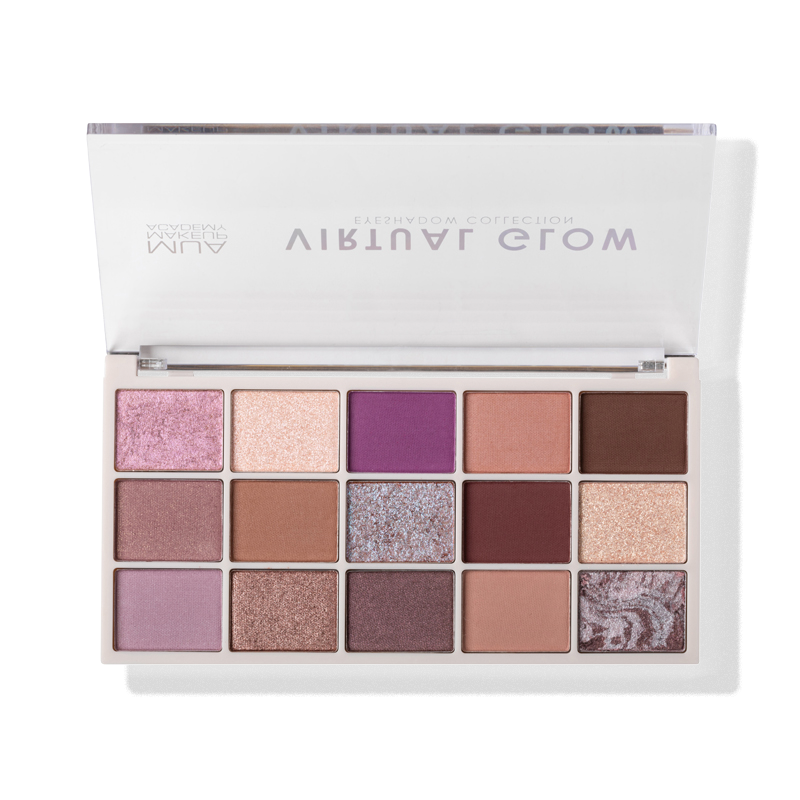 a close up of a makeup palette