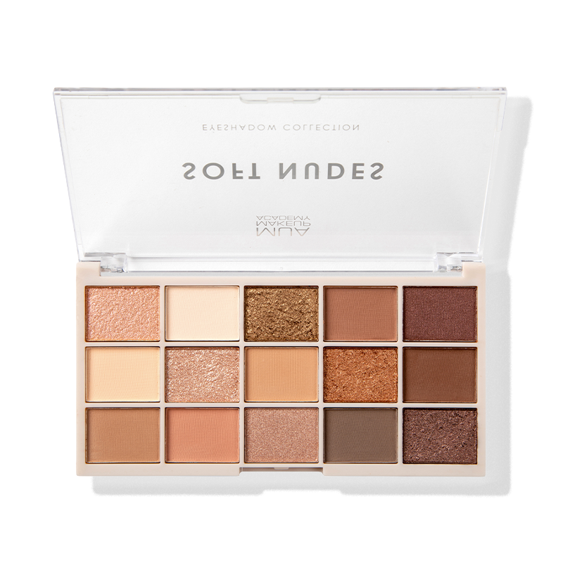 a close up of a makeup palette