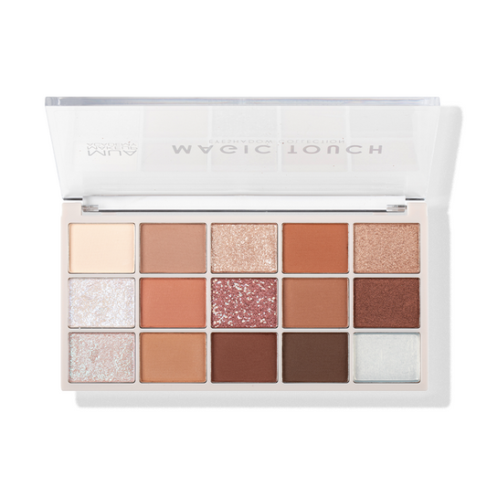 a close up of a makeup palette
