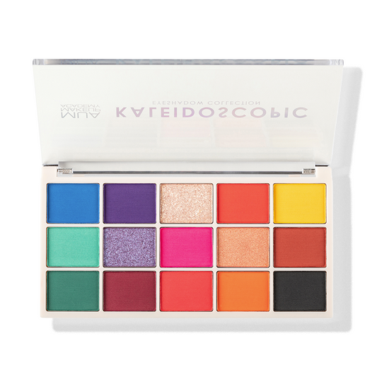 a close up of a makeup palette