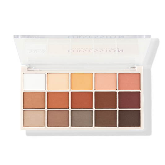 a close up of a makeup palette