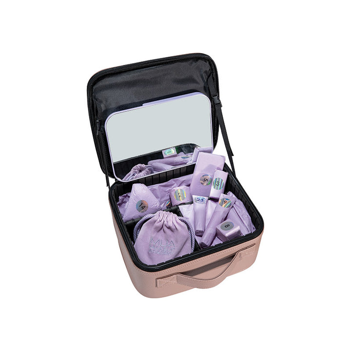 a bag with a variety of items in it