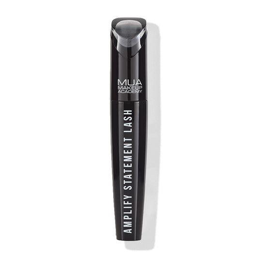 a black mascara tube with white text