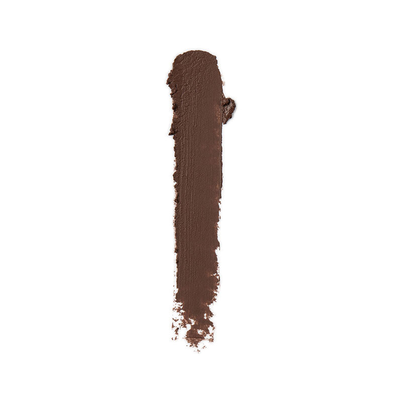 a brown smudge of liquid