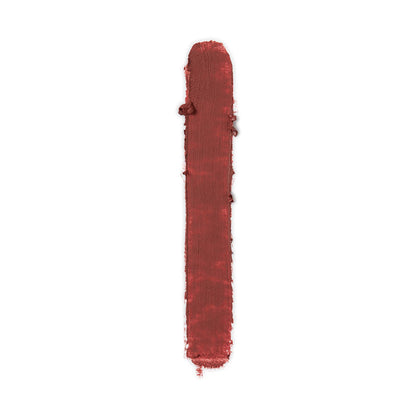 a red paint on a white background