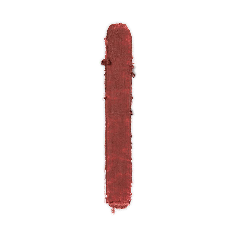 a red paint on a white background