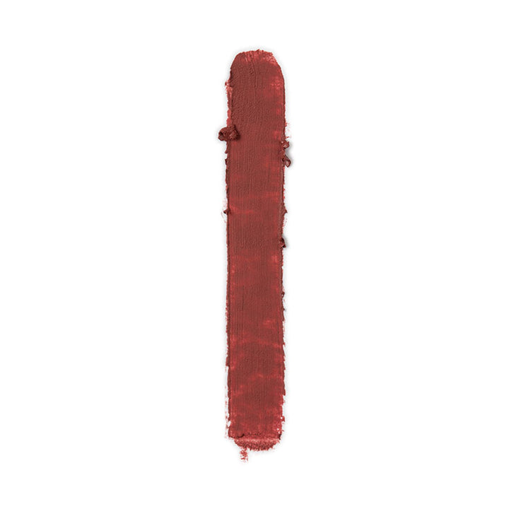 a red paint on a white background