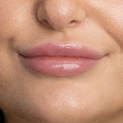 a close up of a woman's lips