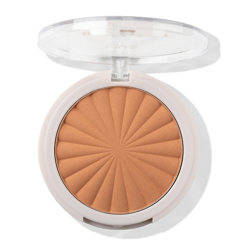 a close up of a face powder