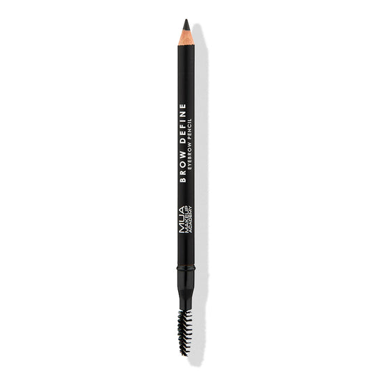 a black eyebrow pencil with a brown eyebrow brush