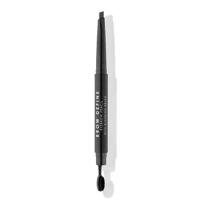 a black eyebrow pencil with a brush