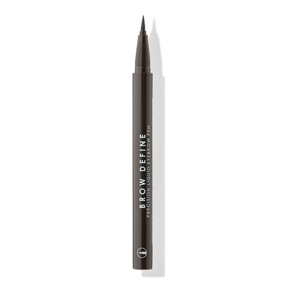 a close up of a black eyeliner