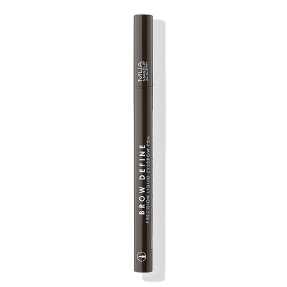 a brown eyebrow pencil with white text