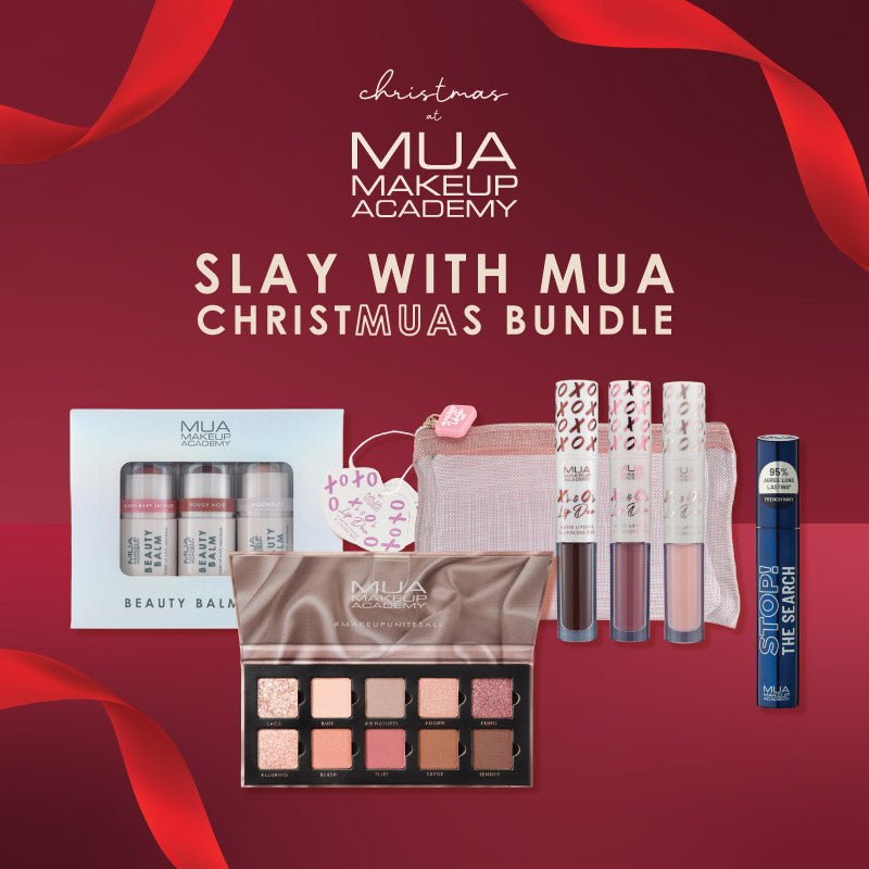 a group of makeup products
