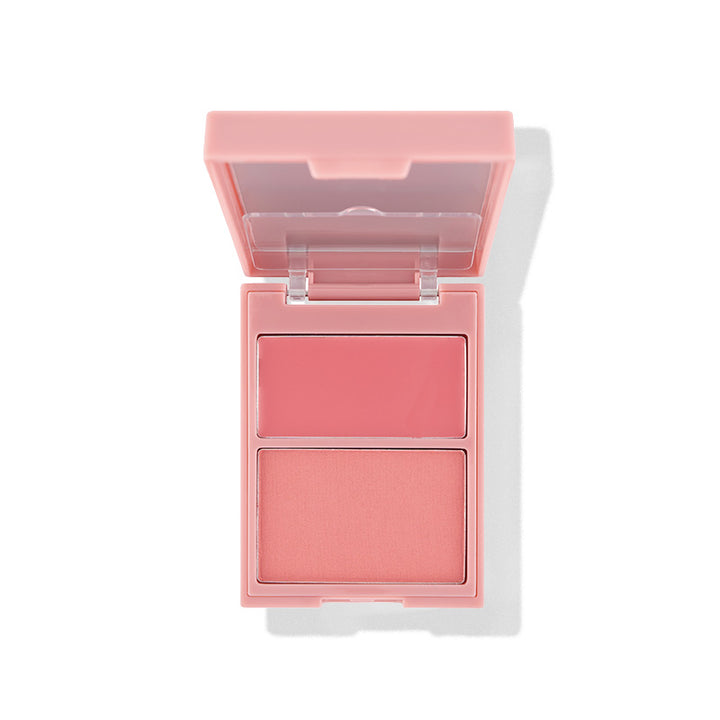 a pink blush in a pink container