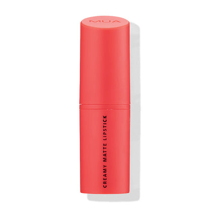 a red lipstick tube with black text