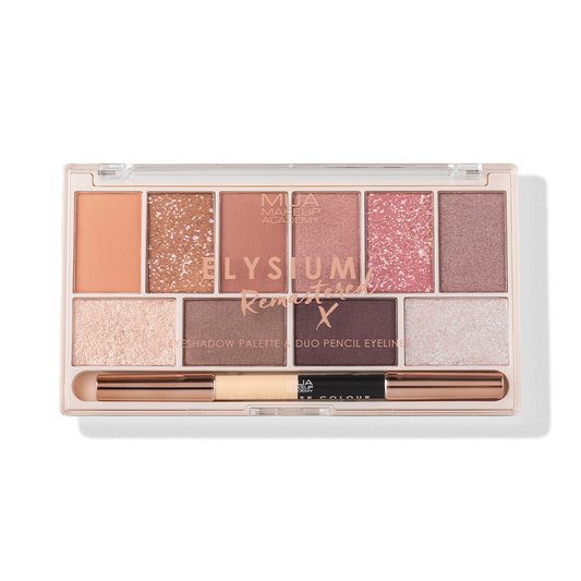 a makeup kit with a brush
