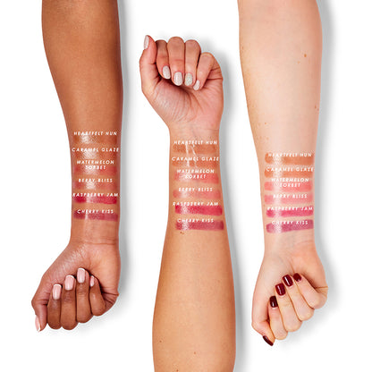 a group of hands with lipsticks