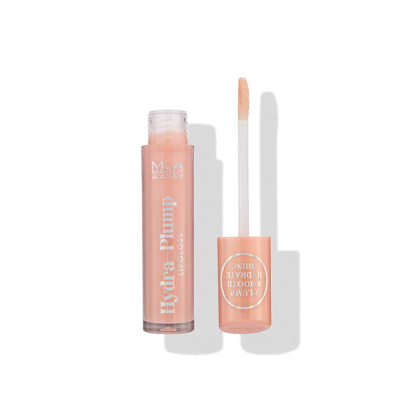 a pink lip gloss with a brush