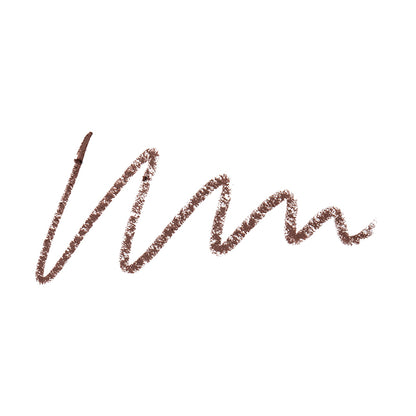a line of brown eyeliner