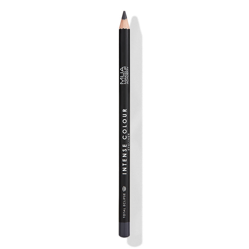 a black pencil with a white background
