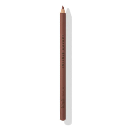 a brown pencil with a shadow