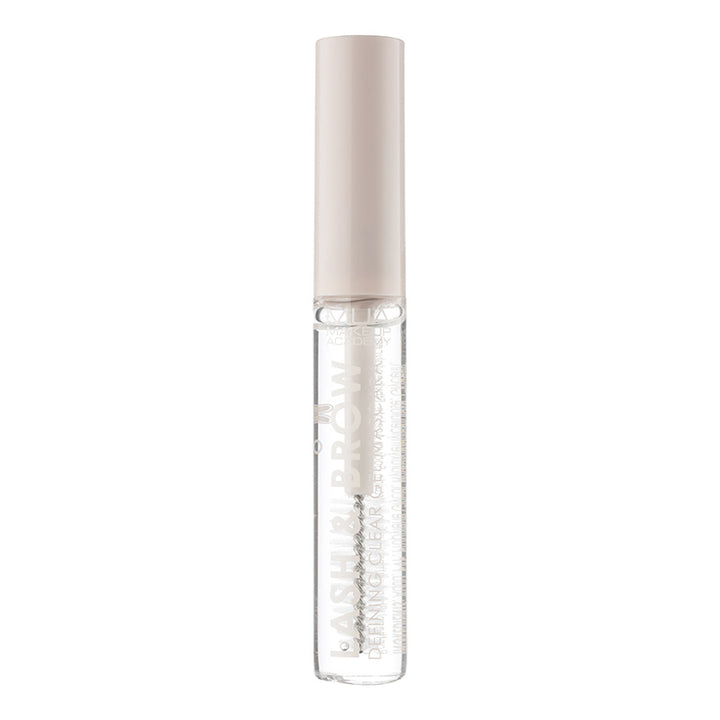 a clear tube with a white cap