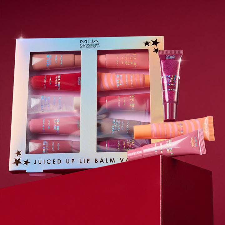 a box of lip balm and lip gloss