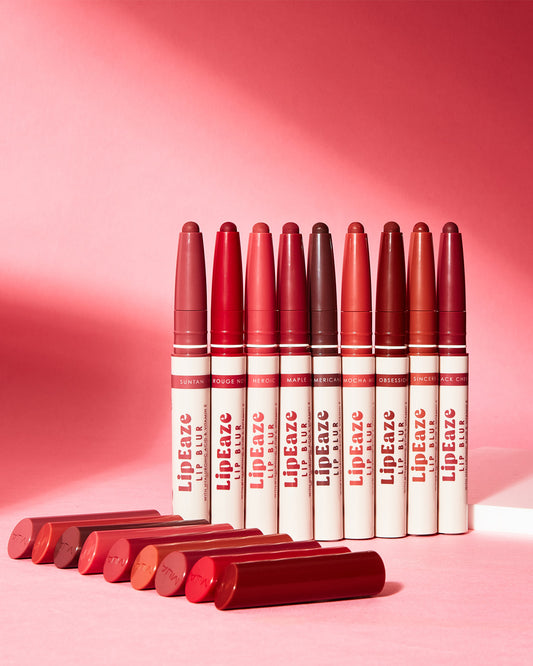a group of lip balms
