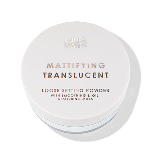 a white container with gold text on it