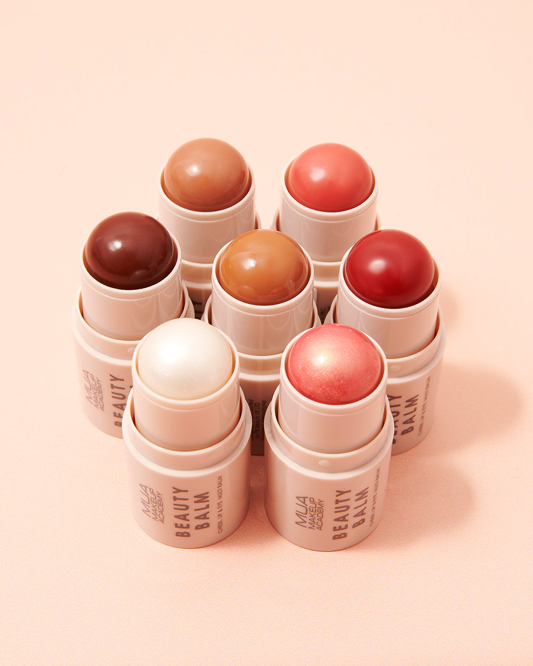 a group of lip balms