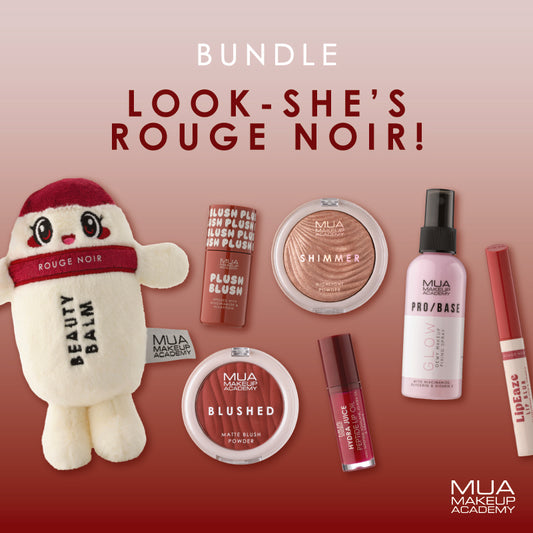 a group of makeup products