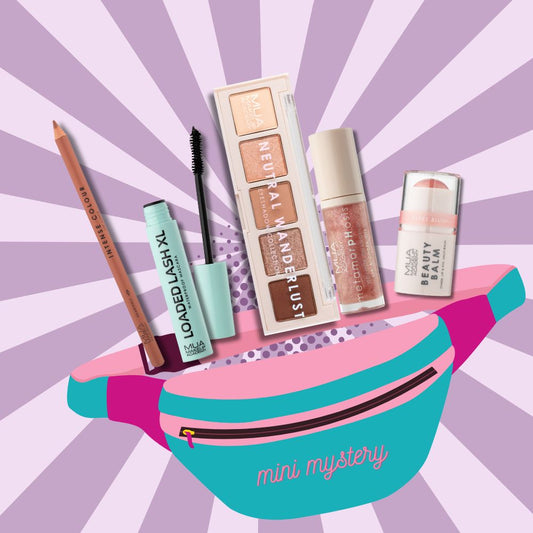 a group of makeup products in a pack