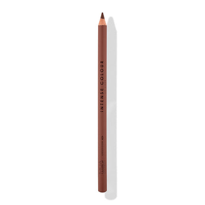 a brown pencil with a shadow