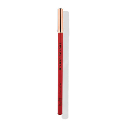 a red lip pencil with a gold cap