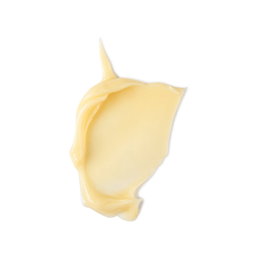 a close up of a cream