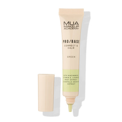 a cream tube with green label