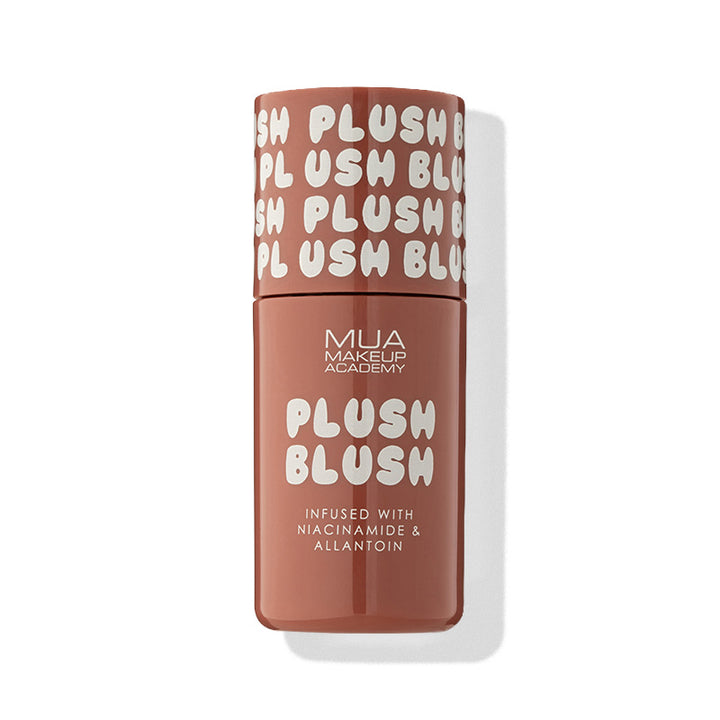 a brown container with white text