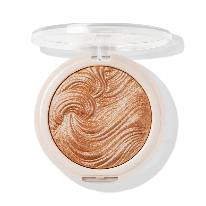 a close up of a face powder