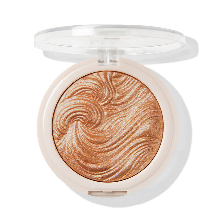 a close up of a face powder