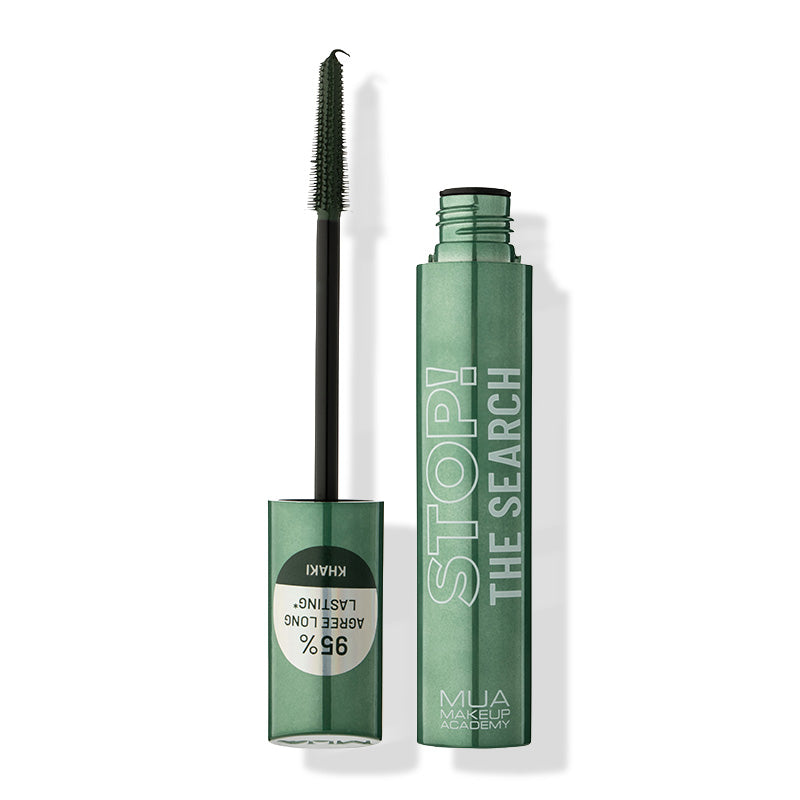 a green tube with a black brush