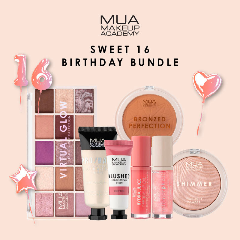 a group of makeup products