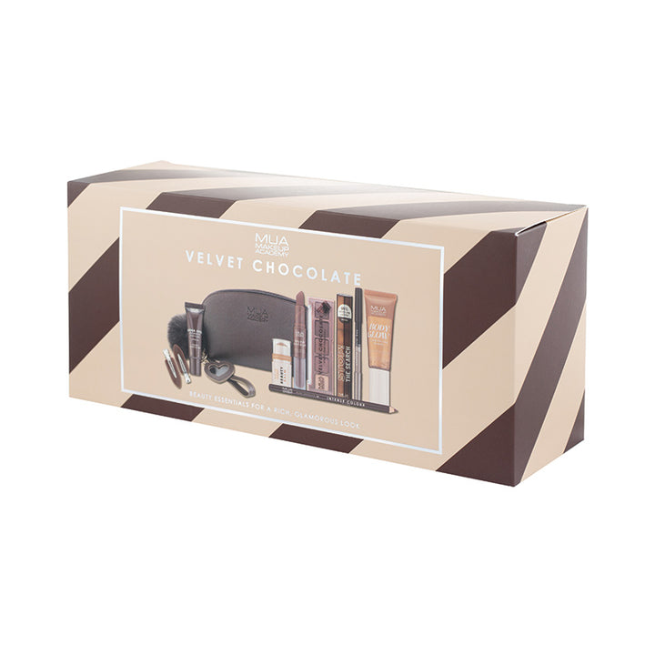a box with a picture of makeup products
