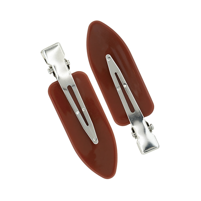 a pair of hair clips