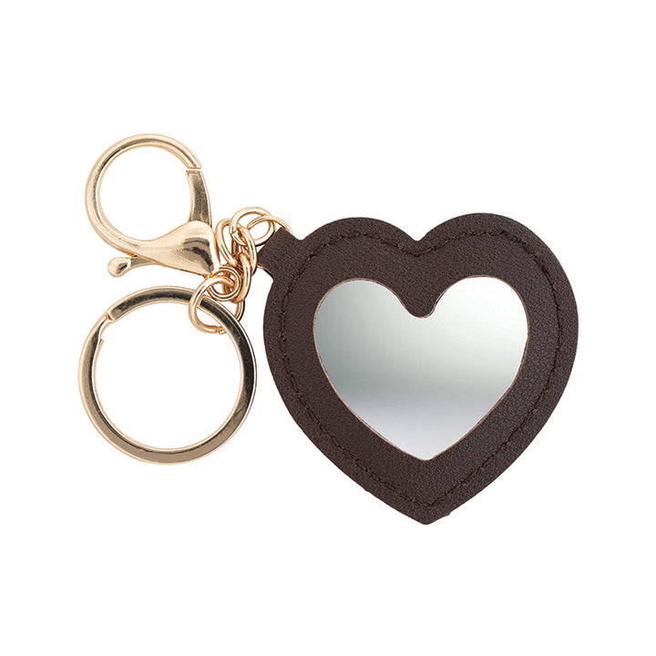 a key chain with a heart shaped keychain